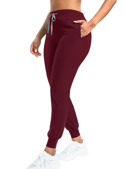 [Scrub Suit Set] Scrub Suit Set For Women Modern V-Neck Top T-Shirt & Tapered Leg Jogger Pants With Drawstring 2pcs Set Nursing Uniforms Set Suitable For Pet Hospitals, Dental Clinics, Nursing Work, Etc
