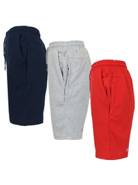 Heather Grey - Navy - Red