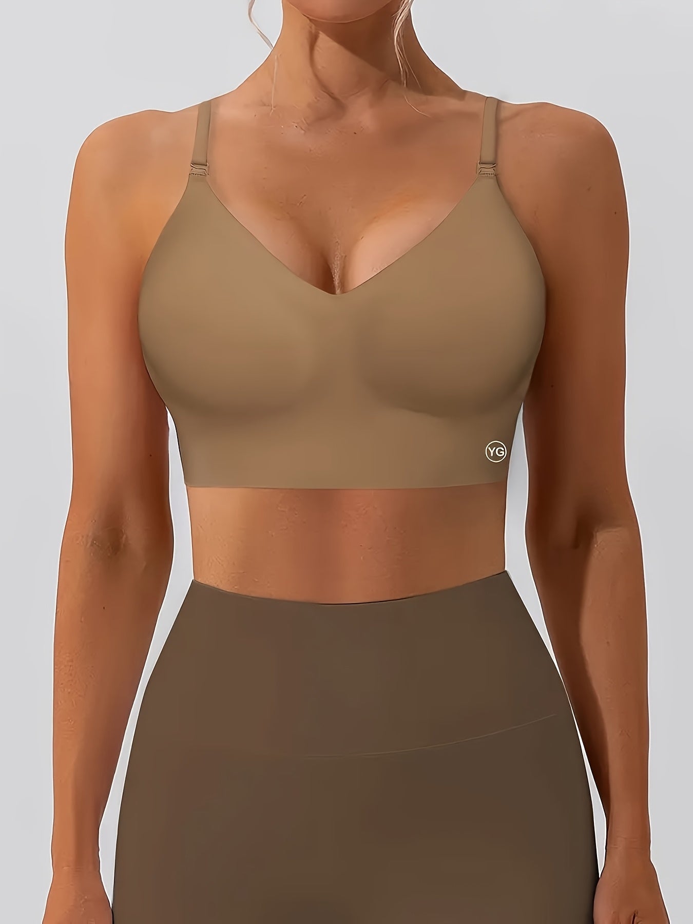 1/2/3pcs Nylon & Elastane Blend Summer Seamless Backless T-Shirt Bra for Women - Sexy, Wireless with Removable Pads, Hand Washable