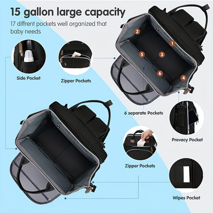 Diaper Bag Backpack, Diaper Bags, Shower Gifts, Multifunctional Diaper Backpack Large Capacity, Items, Necessitied