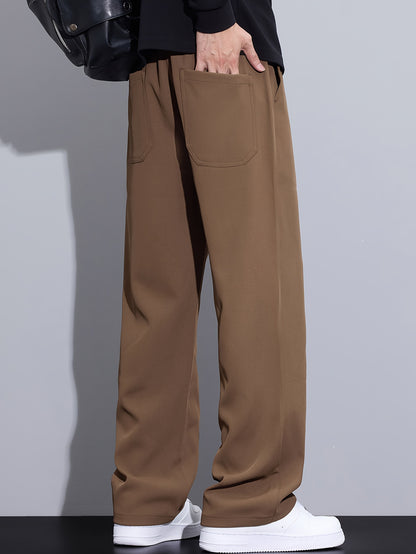 Autumn Casual Pants Men's Loose Straight Leg Trendy Versatile Men's Pants Autumn And Winter Men's Long Pants
