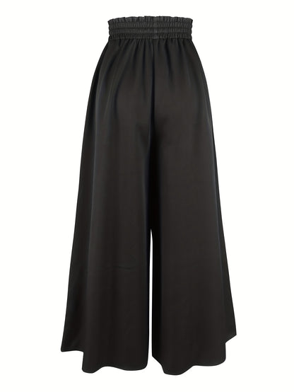 Temperament Commuter Style Loose Drapey Pants With Wide Leg Pants Seasonal Wear Women Drapey High Waist Casual Pants Women'S Elegant Casual Pants