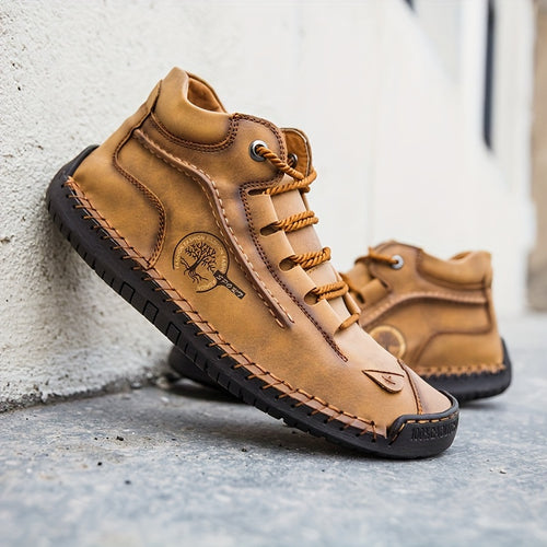 Women's Retro Casual Shoes, Seasonal Classic, Lace Up Short Boots, Women Shoes