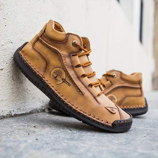 Women's Retro Casual Shoes, Seasonal Classic, Lace Up Short Boots, Women Shoes