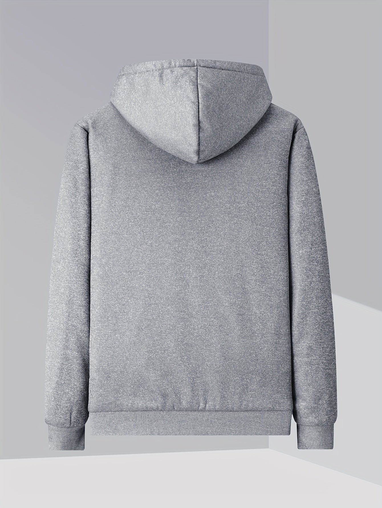 Men's Winter -Lined Thick Warm Hoodie Jacket, Athletic Zip-Up Sweatshirt with Pockets