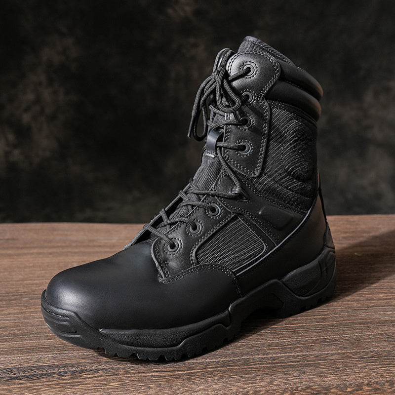 NORTIV 8 Wide Version Men's Tactical Work Boots Durable & Comfortable Hiking Motorcycle Combat Boots Response
