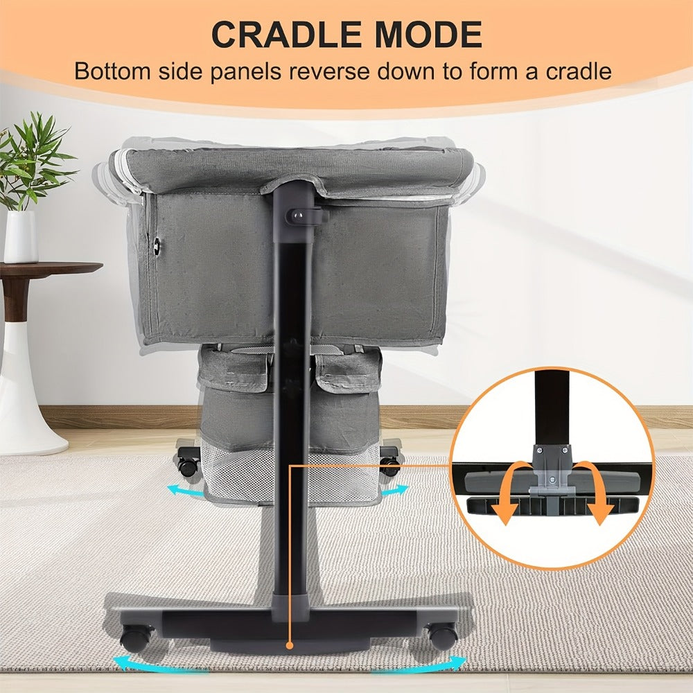 Baby Bassinet - Adjustable Bedside Basinet Height 0853