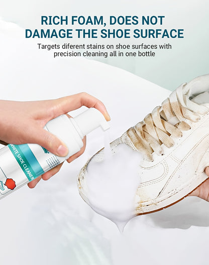 Ouyaaqi Small for white Shoe Cleaner, Advanced for white Shoe Cleaner, Suitable For White Sports Shoes Made Of Leather, Knitting, Canvas, Suede, PU Materials, Outdoor Camping, Cleaning Products, Comfortable Shoes, Multi-functional Cleaner