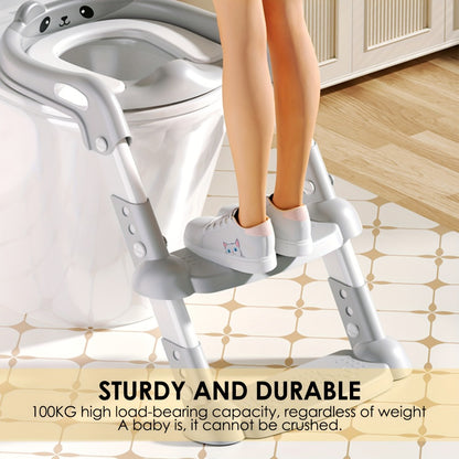 Potty Training Seat - Adjustable Soft 2-Step Ladder