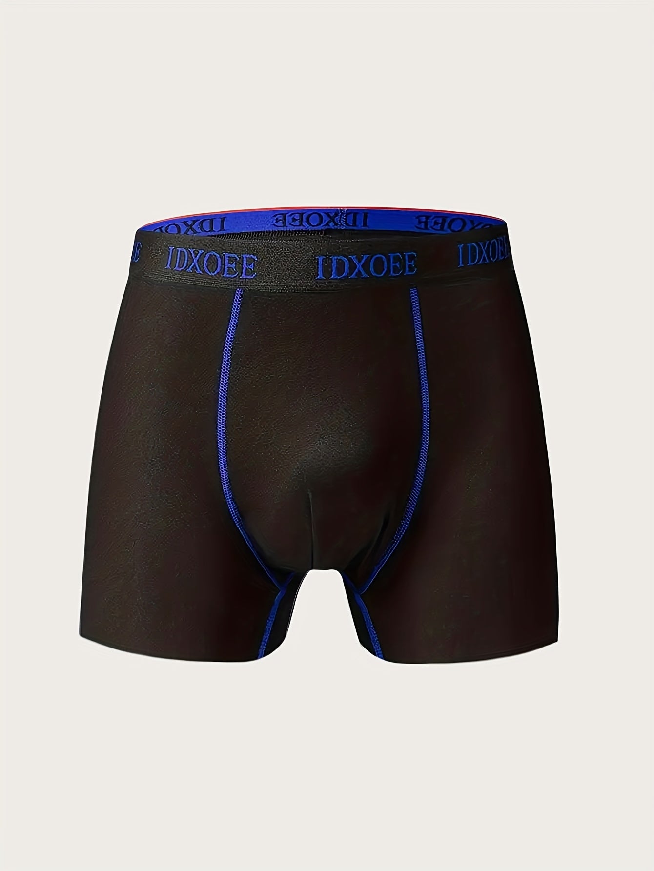 Random Color 10pcs/SET, Men'S Boxer Briefs - Breathable Athletic, High Elasticity Quick-Dry Underwear With Bold Letter Print, Glossy Knit Fabric For Gym, Casual & Casual Attire, Gym Underwear, Sporty Underwear
