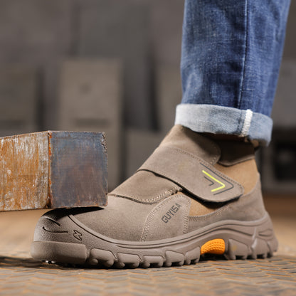 Men's Safety Shoes Anti-smashing/Stabbing-proof Steel Toe Steel Plate High Temperature  Sparkproof All Season Professional Welding Safety Shoes
