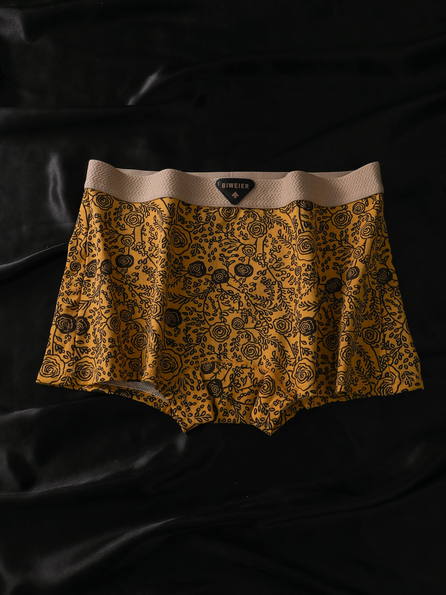 3pcs BIWEIER Women'S Retro Printed Couple Briefs, High-End And Light Luxury, Soft And Comfortable, Fashionable Underwear, Suitable for Women'S Casual Sports, Valentine'S Day Gift