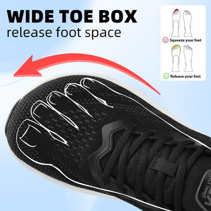Men's Wide-Width Mesh Sneakers - Memory Foam Cushioned Insole