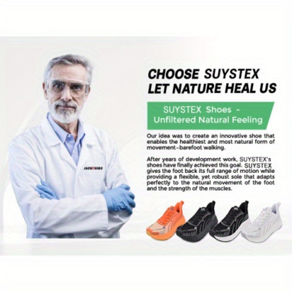 Men's Running Shoes - Cushioned Support & Wide Toe Comfort