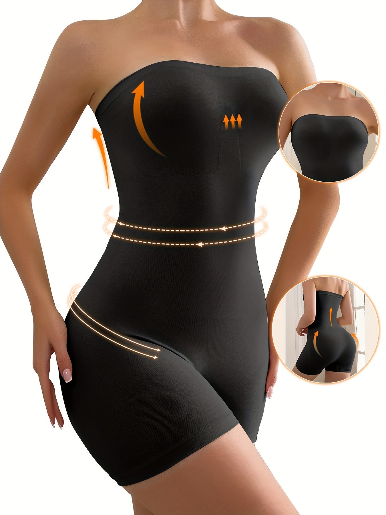 Seamless Bodysuit for Women Designed to Shape The Body And Control The Tummy, Perfect for Wearing Under Dresses