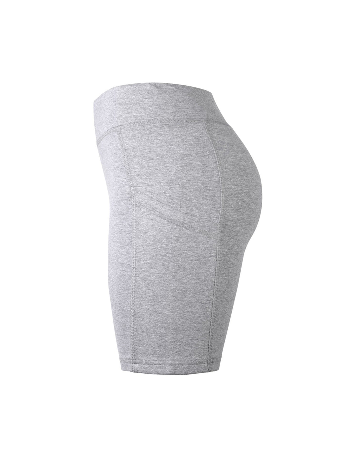 LADIES COTTON 15 INCH OUTSEAM SHORTS WITH POCKETS