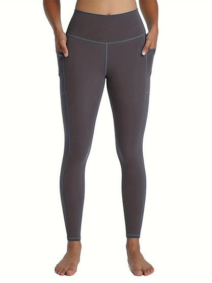 2026 5-Pack Plus Size Sports Leggings For Women, High-Waisted Cropped Yoga Pants With Pockets, Fitness Running Compression Tights, Game Day Fan Gear for Football and All Fans