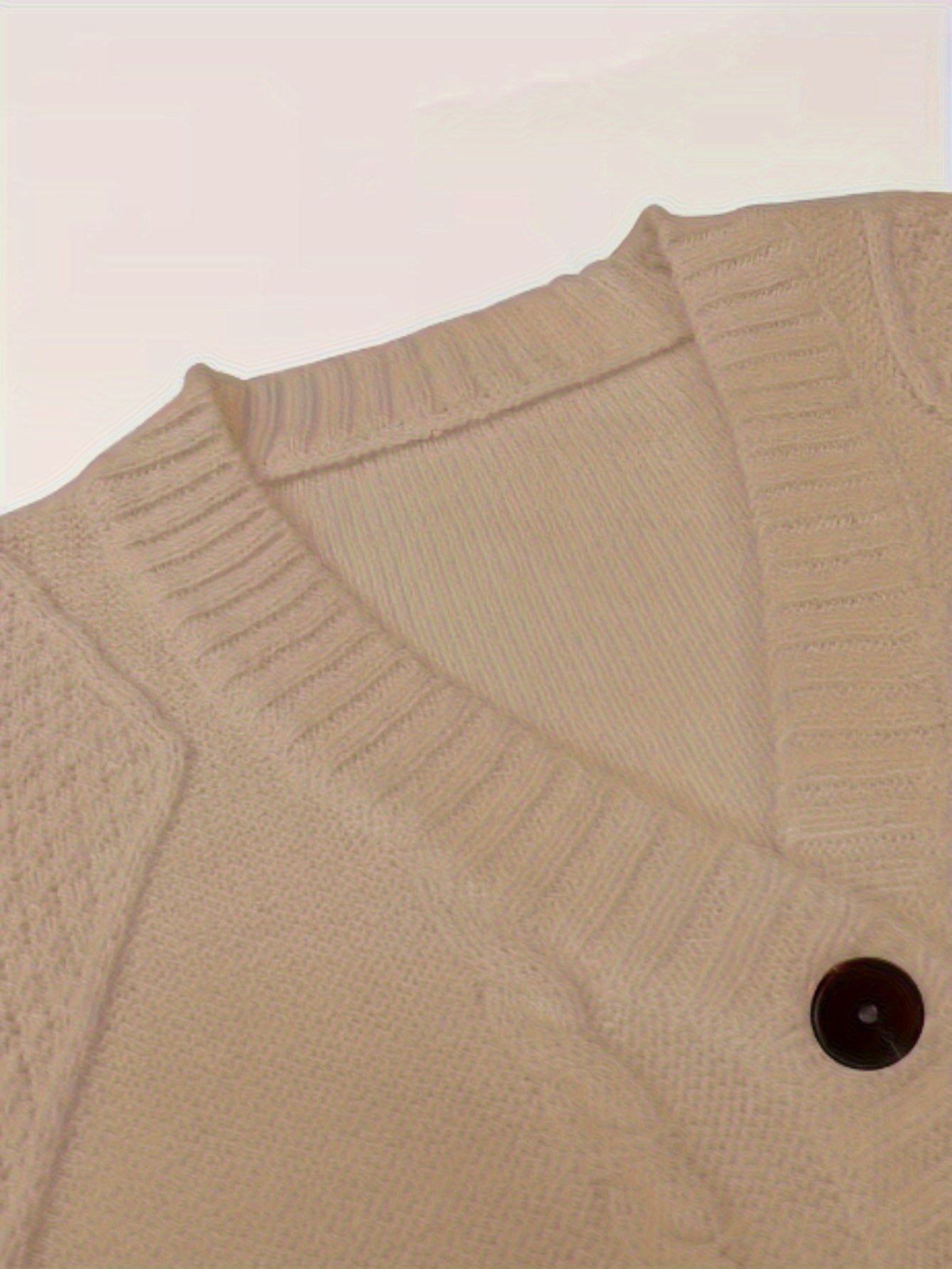[Cozy Cable Cardigan] Plus Size - Cozy Plus Size Cable Cardigan - Soft Long Sleeve Open Front Layer for Comfortable Everyday Wear