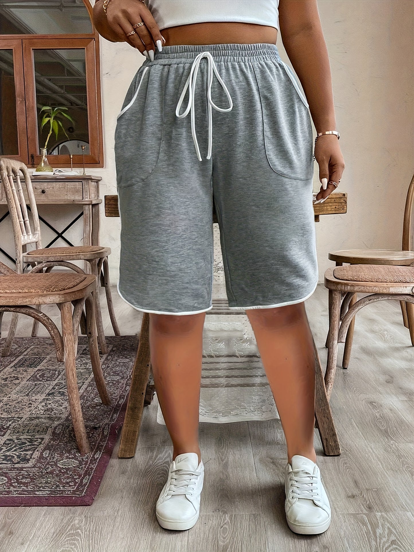 Women's Grey Shorts - product view 4