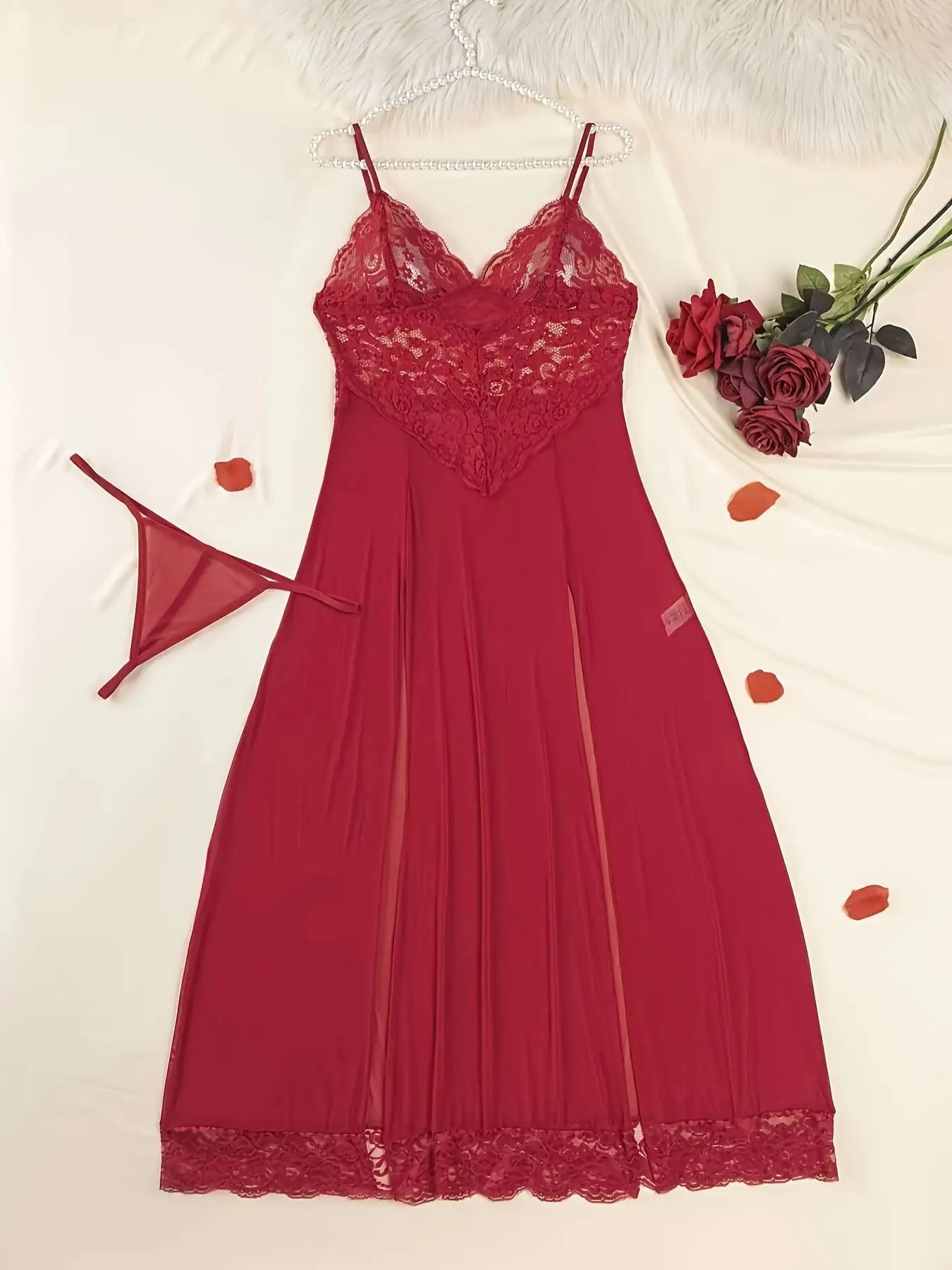 Women's Sexy Nightgown Set Long Dress