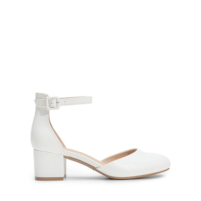 Women's Closed Round Toe Low Block Heels Ankle Strap Chunky Heel Pumps Dress Wedding Office Party Shoes Closed Toe Heels for Women Heels Closed Round Toe Chunky Block Pumps Shoes