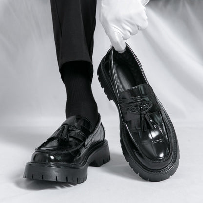 Men's Loafers & Slip-Ons - Platform Sole & Tassel Detail 268965