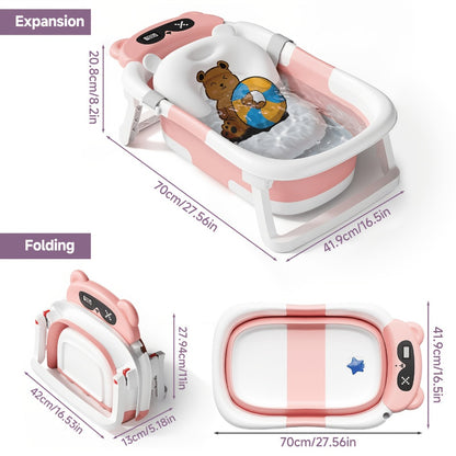 Baby Bathtub - Portable Foldable Non-Slip Travel 3909