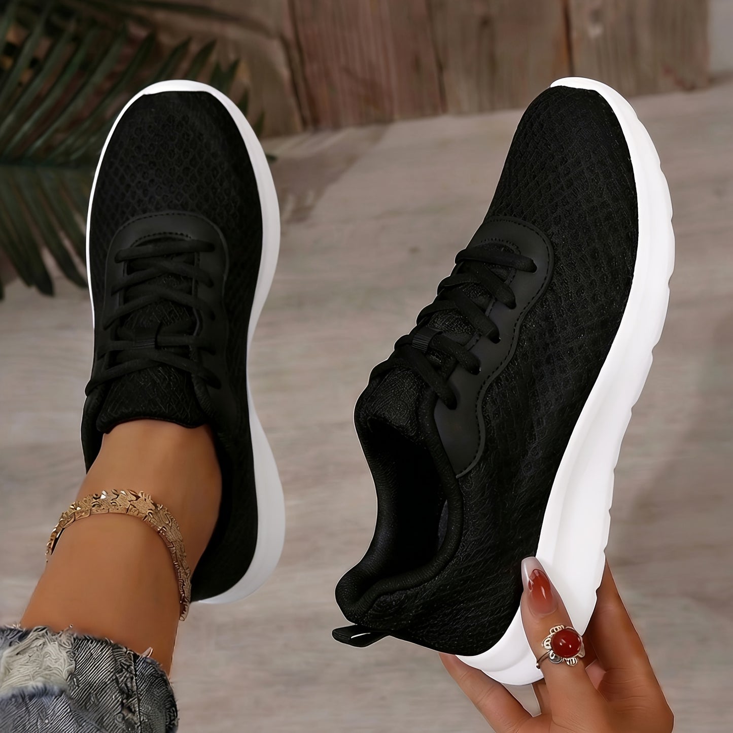 Women'S High Quality Sneakers, Casual Walking Shoes for Women, Comfortable Support Walking Shoes, Women'S Air-Cushioned Sneakers with Arch Support And Slip-Resistant Sole - Breathable Mesh Low-Top Sneakers Suitable for Running, Gym, Gifts for Women