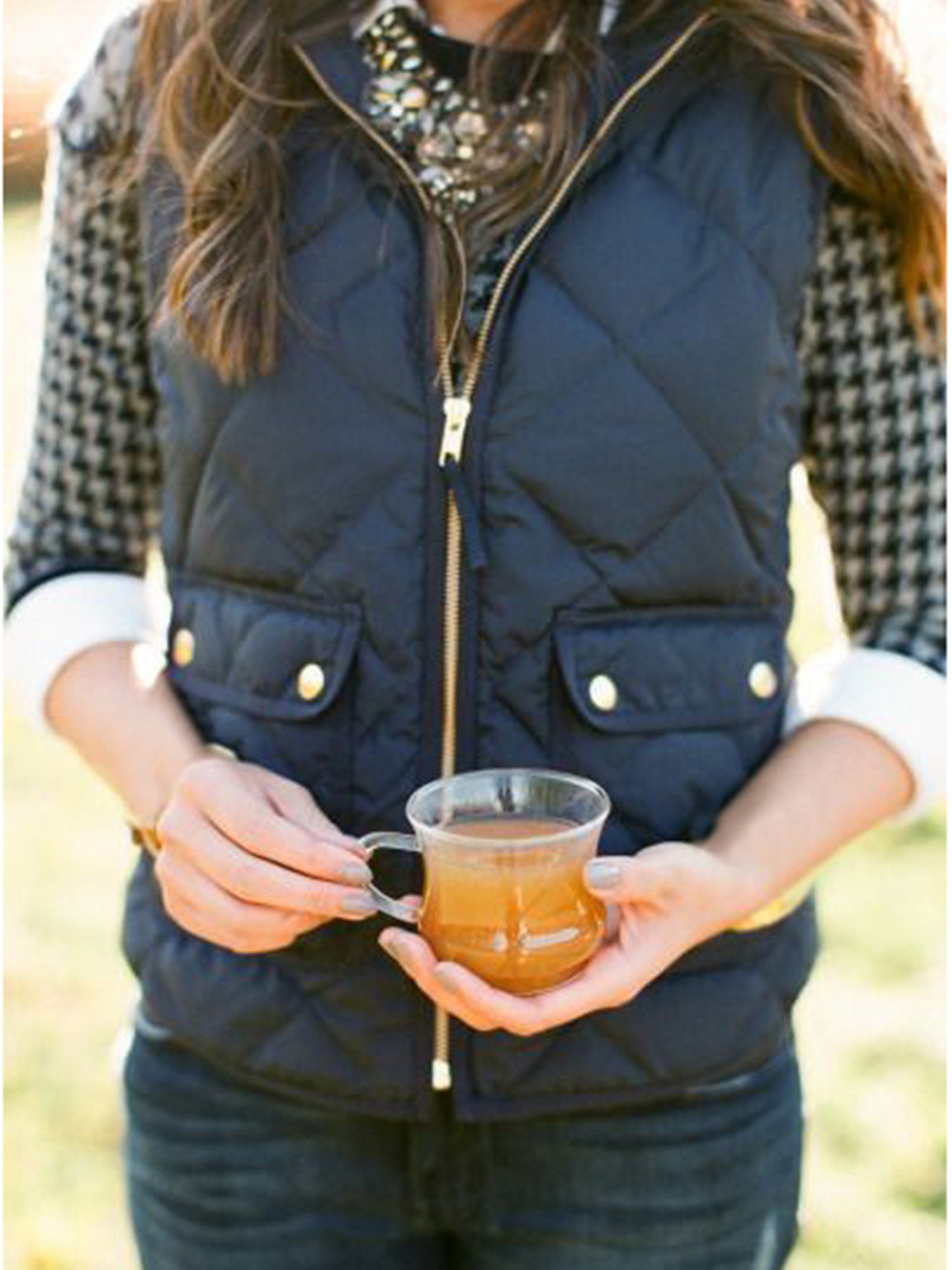 Womens Puffer Padded Vest Jacket Gilet Ladies Sleeveless Coat Winter Warm Snowsuit Jacket