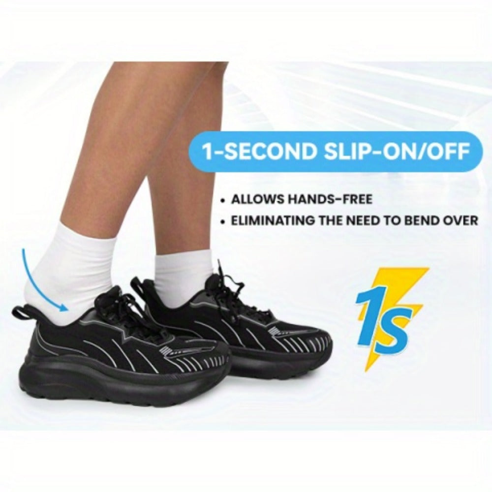 Men's Running Shoes - Cushioned Support & Wide Toe Comfort