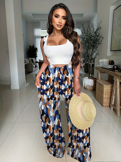 Women's Casual Wide Leg Palazzo Pants - Adjustable Drawstring Waist, Super-Long Length, Loose Fit with Pockets, Machine Washable Lounge & Casual Trousers for All Seasons, Comfortable Clothing | Decorative Drawstring | Soft Texture
