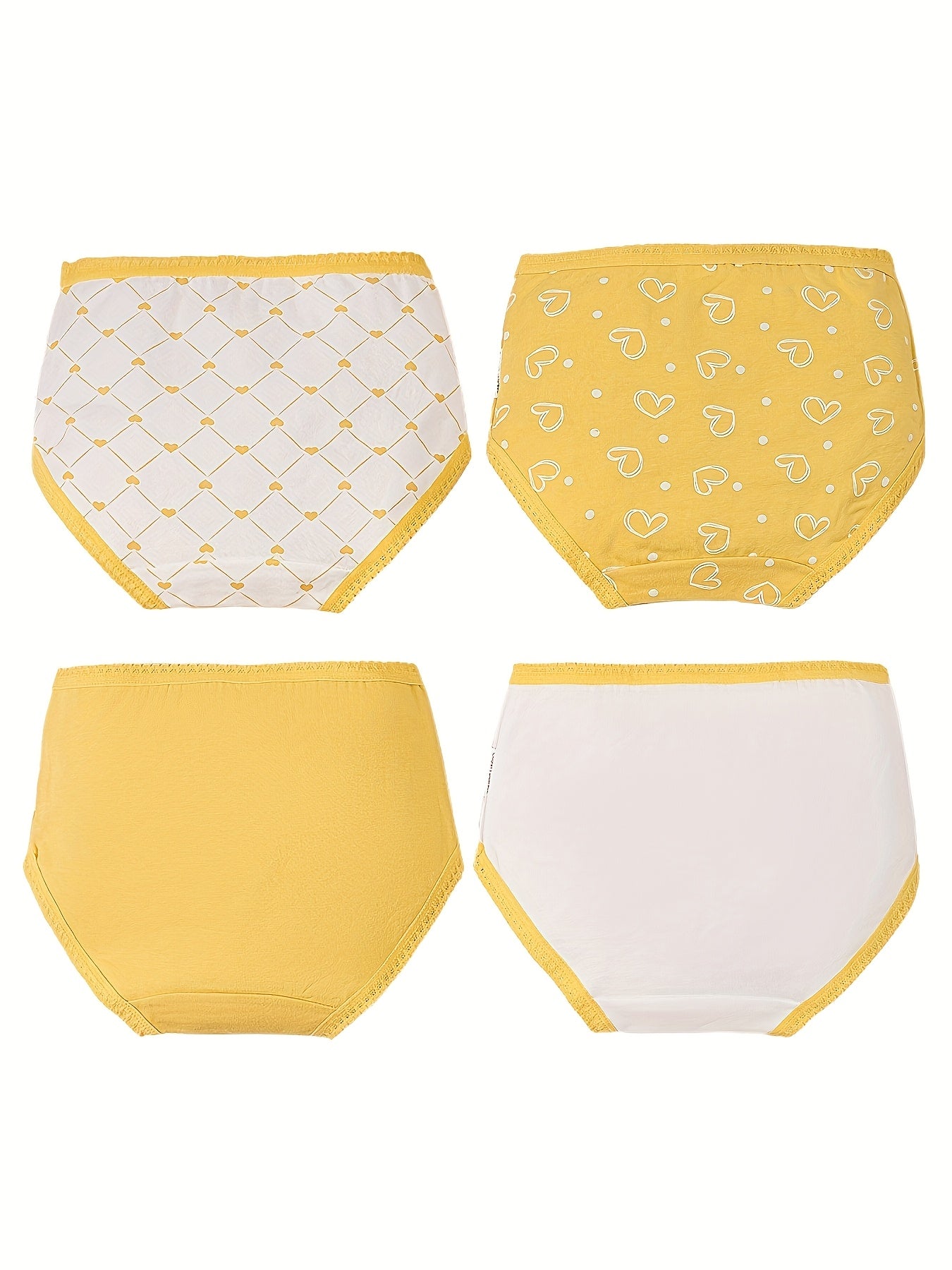 12-pc Girls Cartoon Print Sports Underpants | Soft, Breathable, Stretch Fabric, Short Length, Casual & Athletic Briefs For Daily Wear, Parties, Outings, Training & Hiking