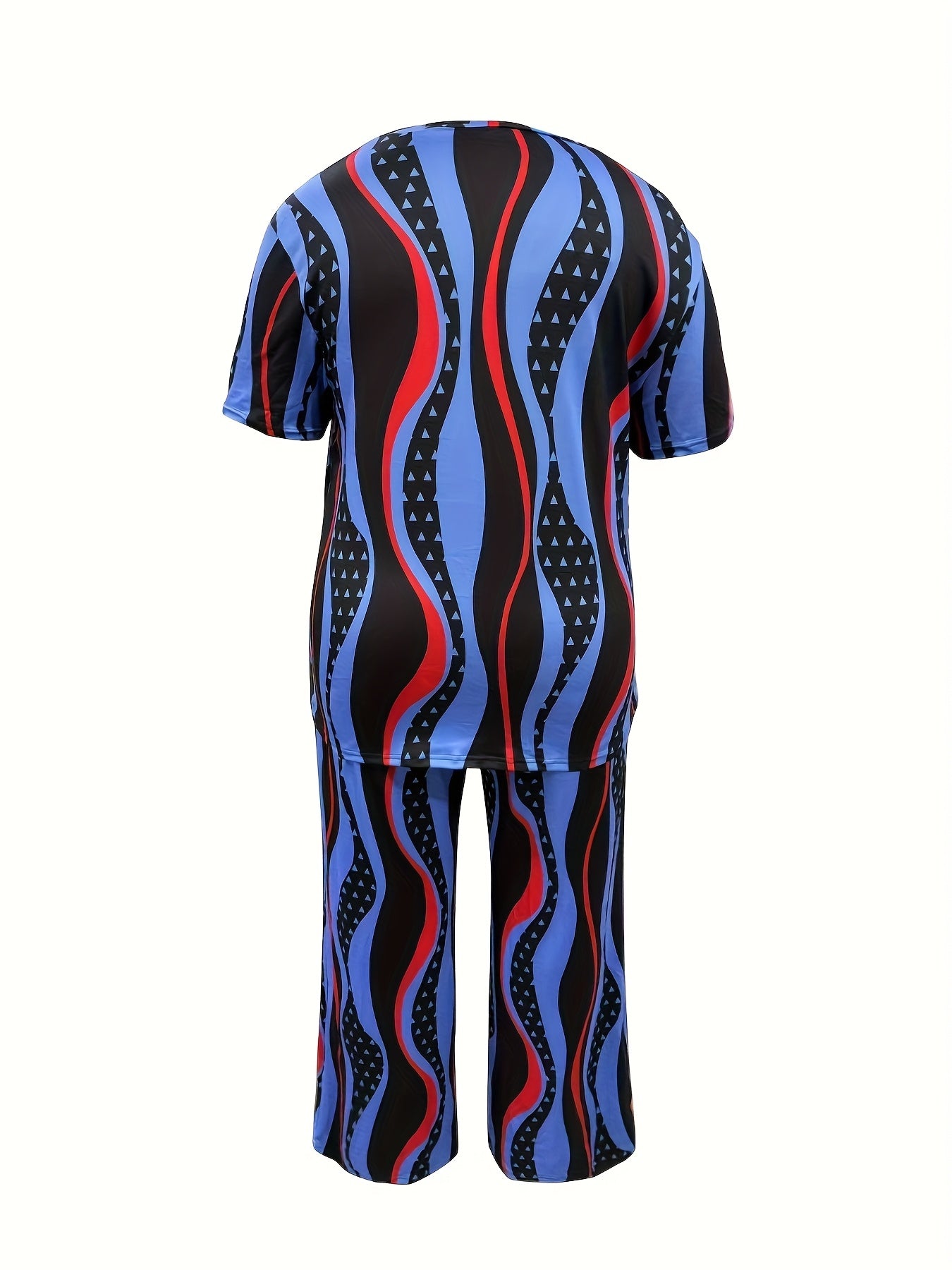 Women's Blue Short-Sleeve Pants - product view 3
