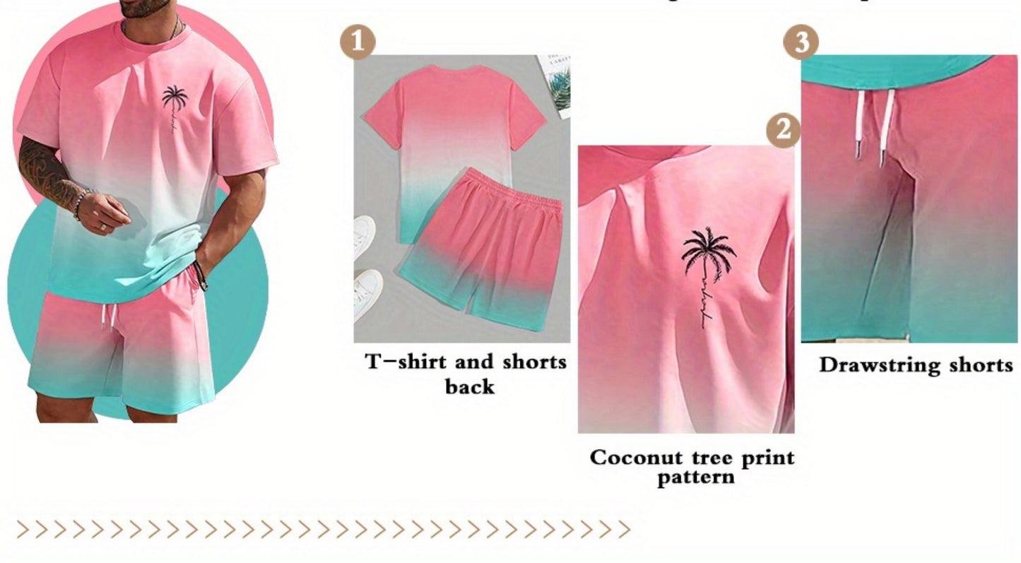 Men's Shirt and Shorts Set - Coordinated Summer Classic Edition