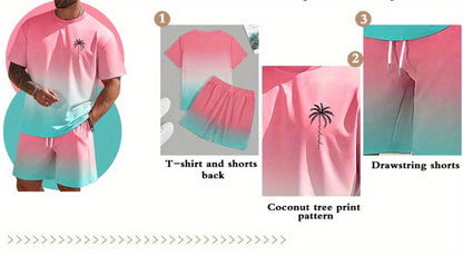 Men's Shirt and Shorts Set - Coordinated Summer Classic Edition