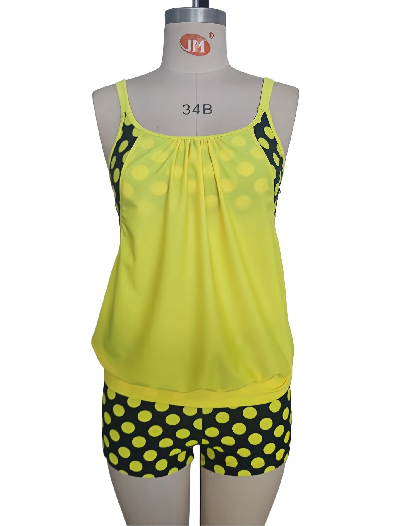Women'S Swimsuit, Beach Suit, Summer Beach Holiday Vacation, Fashionable, Elegant, Exquisite Printed Vest Style Tankini Swimsuit Set