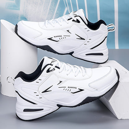 Men'S New Four-Season Sports Shoes, Thick-Soled, Height-Increasing, Lightweight, Soft Sole, Non-Slip, Breathable, Versatile Trendy Outdoor Running Shoes, Large Size Student Casual Shoes