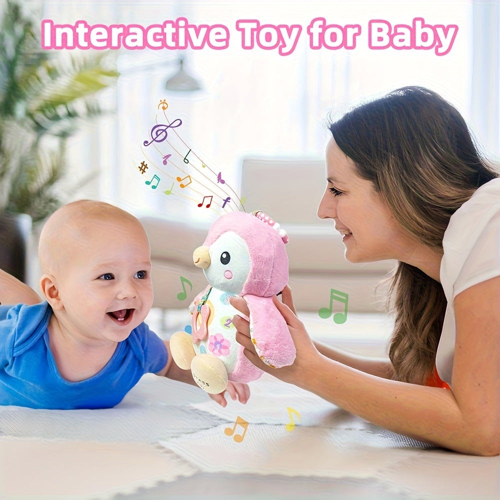 Penguin Baby Plush Toy with Rattle – Crinkle Sensory Soother