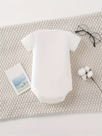 Cotton Baby Romper - "Move Over Daddy, Mommy'S New Men'S Suit Has Arrived" Fun Printed, Comfortable Short-Sleeved Romper for Newborn Boys, Casual Summer Romper, Machine Washable, Perfect for Outdoor'S Latest Pop Baby Favorite