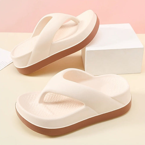 Unisex Flip Flops – Non-Slip Platform for Outdoor & Travel
