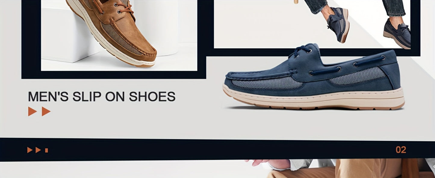 Men's Loafers & Flats - Non-Slip Sole Slip-On for Outdoor & Travel 366117