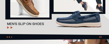Men's Loafers & Flats - Non-Slip Sole Slip-On for Outdoor & Travel 366117