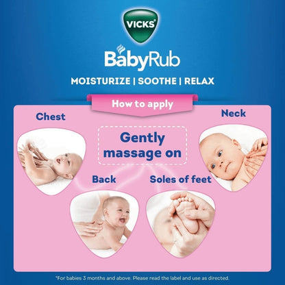 Vicks BabyRub Ointment - Aloe and Coconut 50 ml