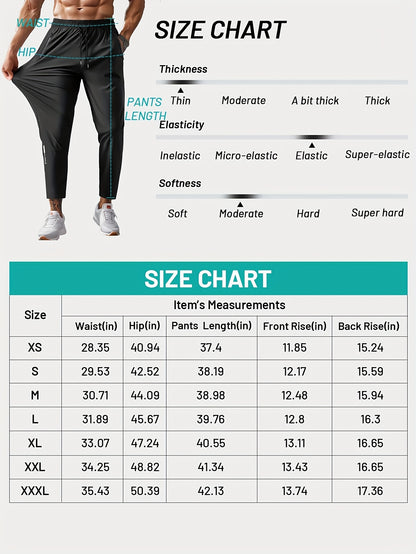 Men'S Sweatpants Lightweight Active Pants Outdoor Hiking/Fishing Pants Quick Dry for Running/Jogging/Yoga/Golf with