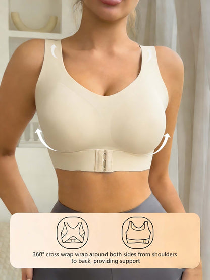 Women's Apricot Knit Sports Bra - product view 10