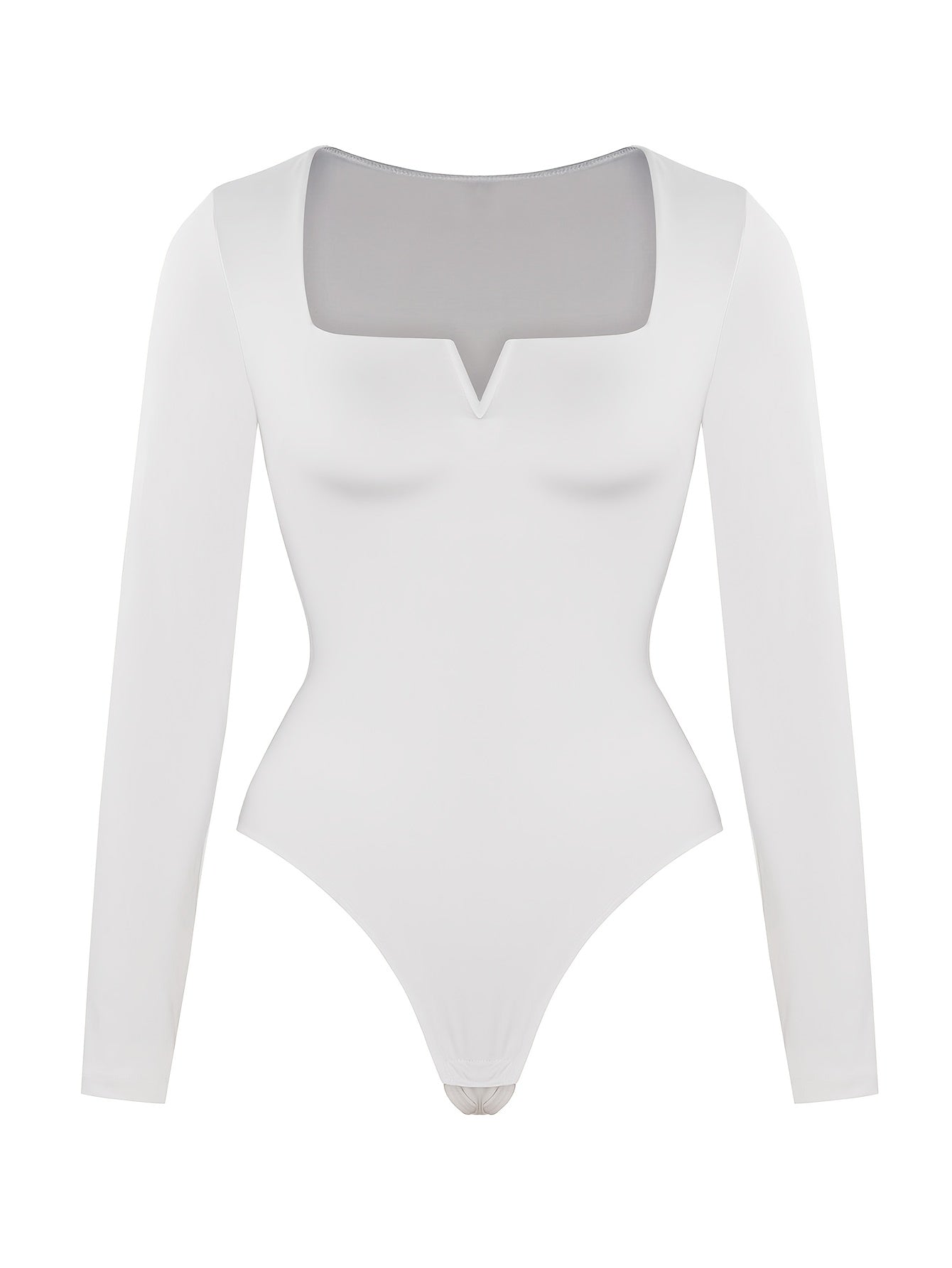 Women Autumn Winter Solid Color Shapewear Bodysuit, Tight Long Sleeve Bodysuit, Crew Neck Women Bodysuit