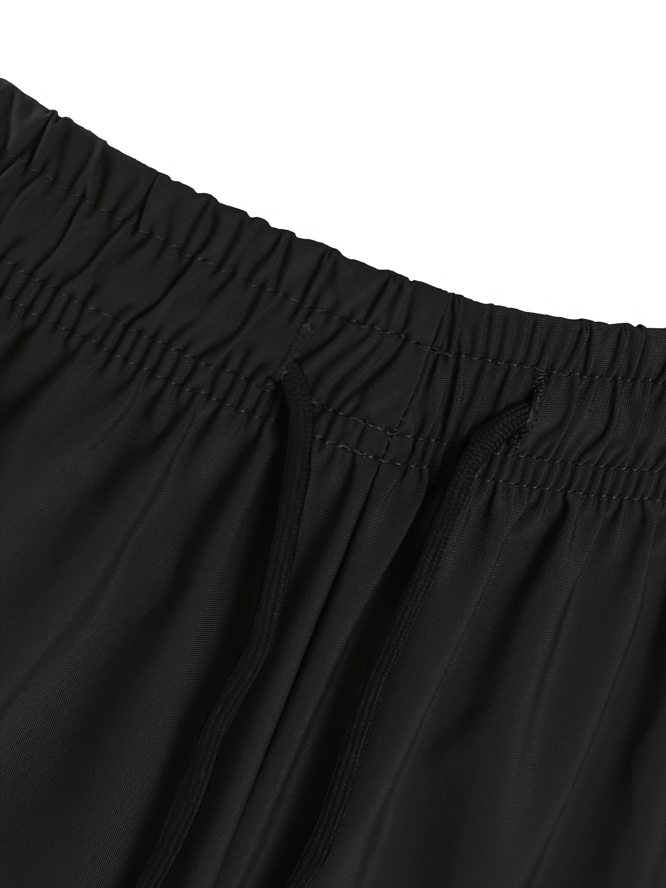 Men's Summer High Elasticity Casual Sports Shorts with Drawstring Waist & Zipper Pockets - Moisture-Wicking, Breathable Fabric, Printed Design for Gym, Outdoor, Leisure & Daily Wear, Smooth Comfortable Fit