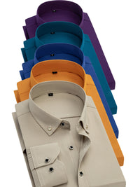 Khaki + Golden + Royal Blue + Dark Green + Dark Purple