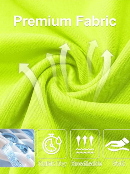 5 Pack Men’s Long Sleeve Hooded Shirts, Quick Dry Sun Protection Tops for Outdoor Work Fishing Hiking