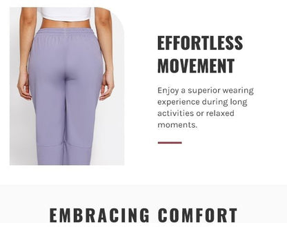 [Three Colors Available]1pc Womens Golf Pants Quick Dry Ultra Light Stretch Pockets Soft Workout Pants for Travel with Inside Drawstrings